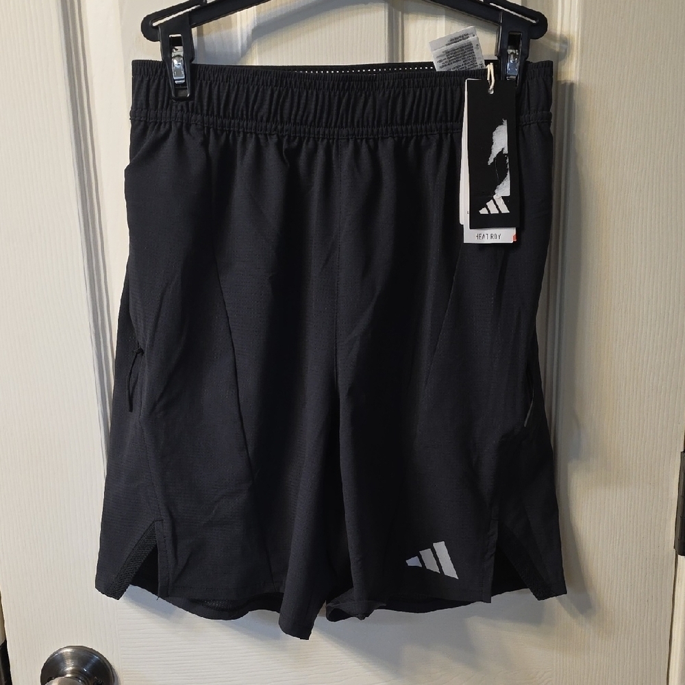 Adidas Womens Dark Black Athletic Shorts